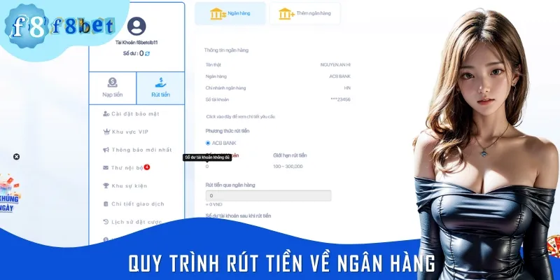 Cách rút tiền về tài khoản ngân hàng cá nhân cho bạn mới