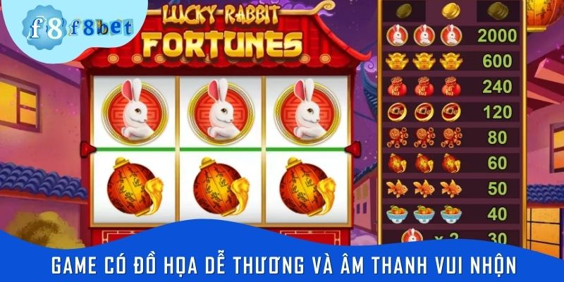 Game thỏ may mắn có đồ họa dễ thương và âm thanh vui nhộn
